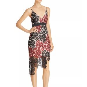 Bardot Eve Asym Lace dress in size small/ 6